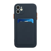Funda protectora de TPU a prueba de golpes con diseño de ranura para tarjeta, para iPhone 11, para iPhone 11 Pro